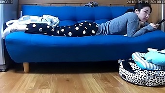 Korean Webcam Girl Caught Masturbating In Compromising Position