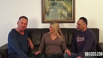 Voluptuous German Mature Woman Handles Double The Dicks In Threesome