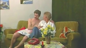 Older Woman Enjoys Anal Pleasure In Retro Lingerie