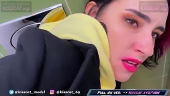 Russian Amateur Teen Engages In Risky Public Sex In Walmart Restroom