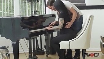 Jack Escobar, A Mexican Piano Instructor, Takes Advantage Of Katrina Jade'S Provocative Attire And Engages In Passionate Sexual Activity With Her