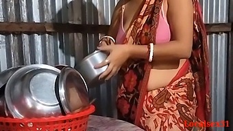 A Married Indian Woman Indulges In Extramarital Sex In The Kitchen Of Her Rural Home