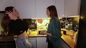 A Bet Between Step Sisters Leads To An Unexpected Orgy With Big Natural Tits