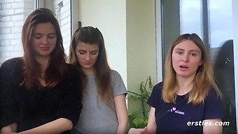Three Girls Discover The Pleasure Of Lesbian Sex In Their First Threesome
