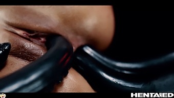 Petite Latina Veronica Leal Takes On Two Alien Cocks In A Hardcore Anal Session