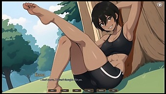 First-Time Anal Adventure With My Adorable Girlfriend In A Forest Hentai Game