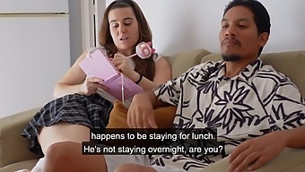 Martina'S Provocative Encounter With Her Father'S Companion In Uniform