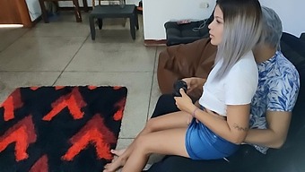 A Couple'S Intimate Moment With A Toy Nearly Interrupted By Her In-Laws